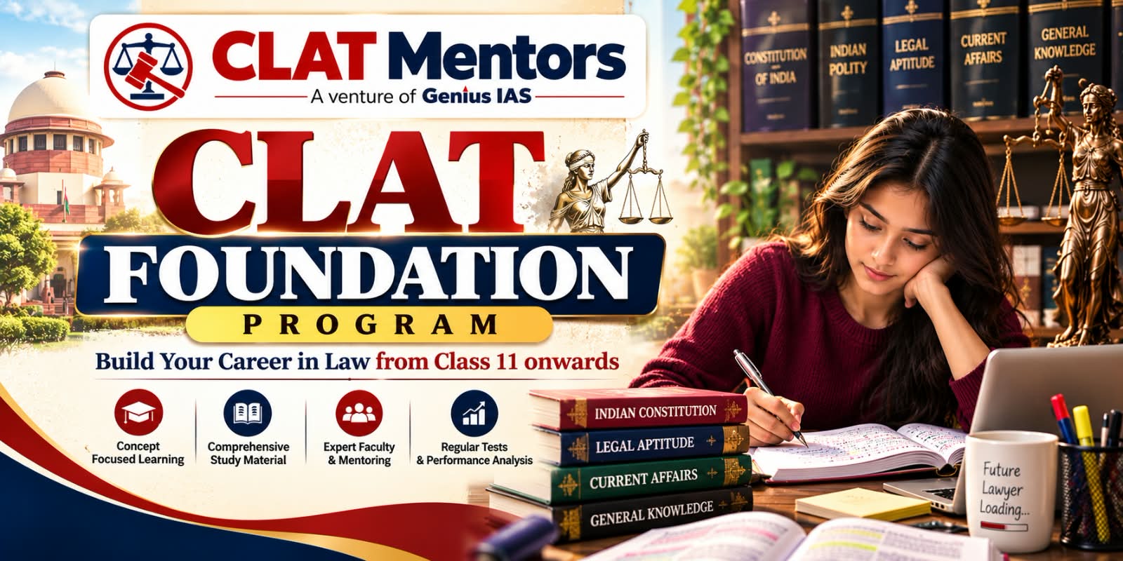 CLAT classroom coaching in Rohtak — CLAT Mentors